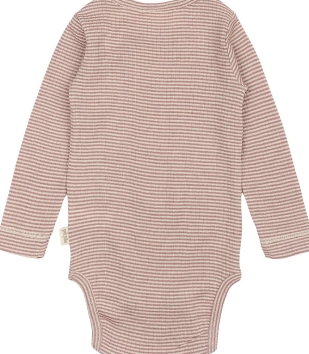 Børn PETIT PIAO PPDante Body L/S Merino Wool Striped