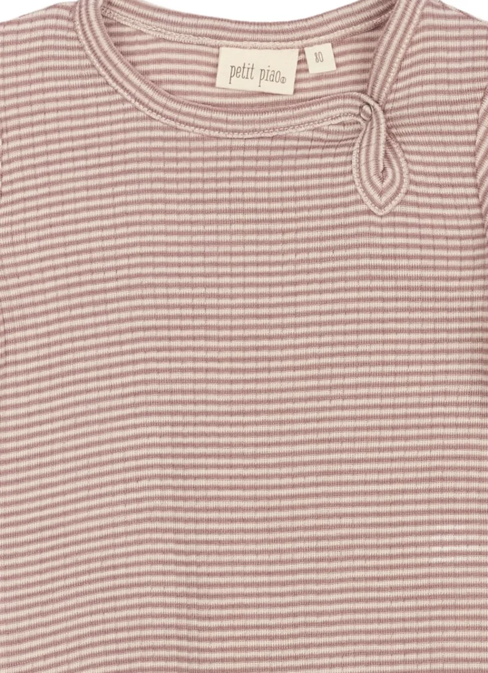 Børn PETIT PIAO PPDante Body L/S Merino Wool Striped