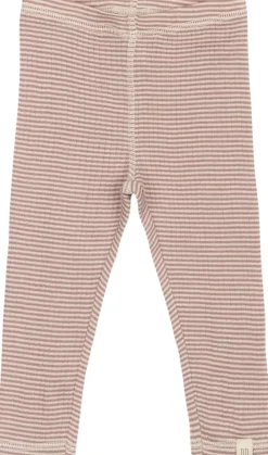 Børn PETIT PIAO PPDante Leggings Merino Wool Striped