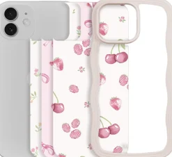 HoldIt Print Pack iPhone 12/12Pro Pink Breeze R&oslash;d