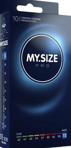 MY-SIZE Pro Kondomer 72 mm - 10 stk New
