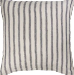 Ib Laursen Pude natur m/grå striber