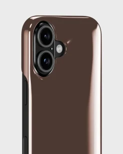 Dame HoldIt Puffy Case iPhone 16 Chocolate