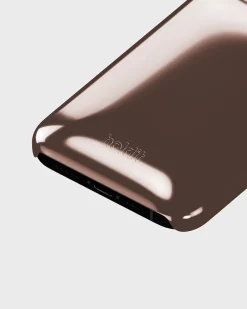 HoldIt Puffy Case iPhone 12/12 Pro Chocolate Brun Hot