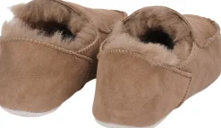 Lovelies PUMORI - DOUBLE FACED SHEARLING SLIPPERS - 8 PAIRS Woodsmoke Clearance