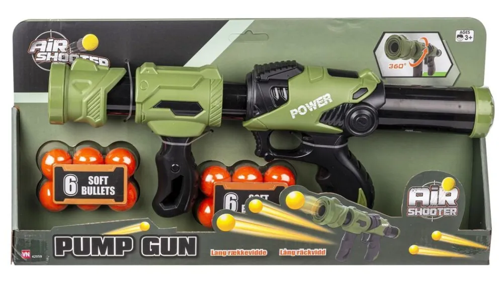 Børn Legetøj PUMPEGEVÆR m 12 KUGLER