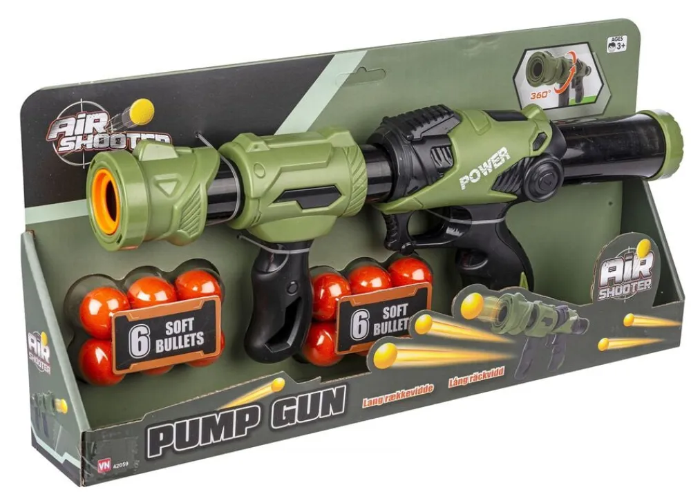 Børn Legetøj PUMPEGEVÆR m 12 KUGLER