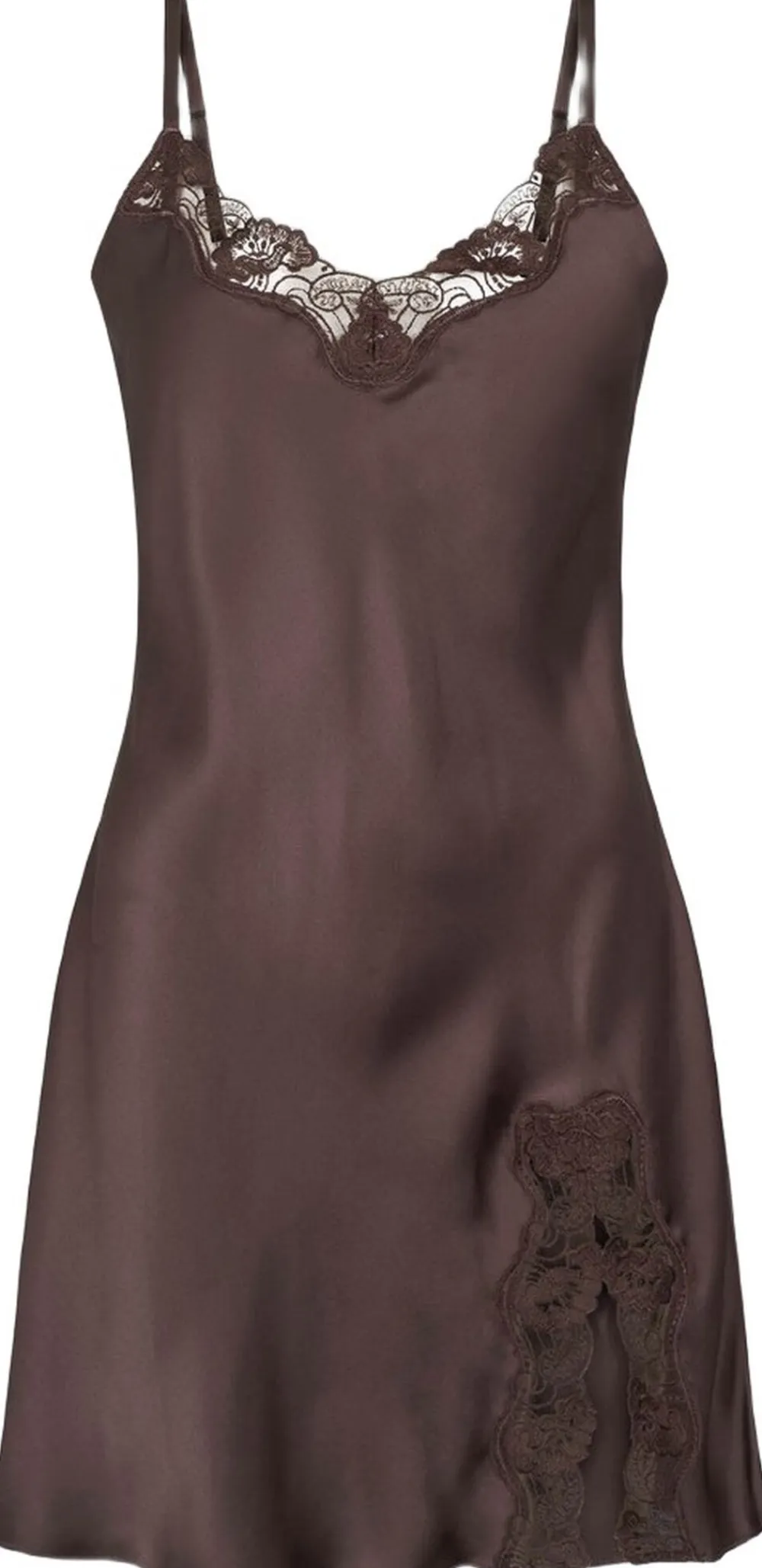 Dame Lady Avenue Pure Silk - Slip w. lace