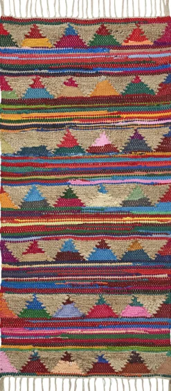 Bongusta Pyramid Chindi Rug Multi Discount