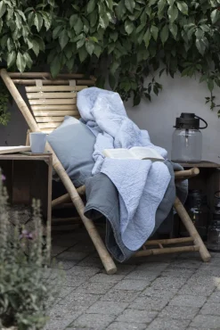 Ib Laursen Quilt mælkedrengestriber Hvid/lysblå New