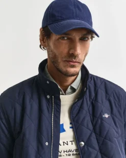 Gant QUILTED WINDCHEATER MID JACKET Evening blue Outlet