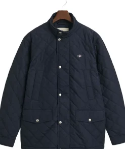 Gant QUILTED WINDCHEATER MID JACKET Evening blue Outlet