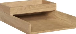 Hübsch Rail Desk Organiser Natural set of 2