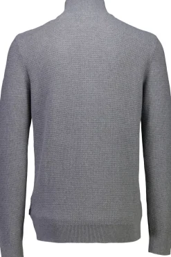 Lindbergh Recycle structure zip cardigan Dk grey Clearance