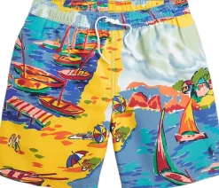 Polo Ralph Lauren Recycled Polyester Traveler Swim Short Kids Seaside village haven Online