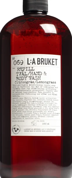 L:a Bruket Refill Hand-body Wash Lemongrass