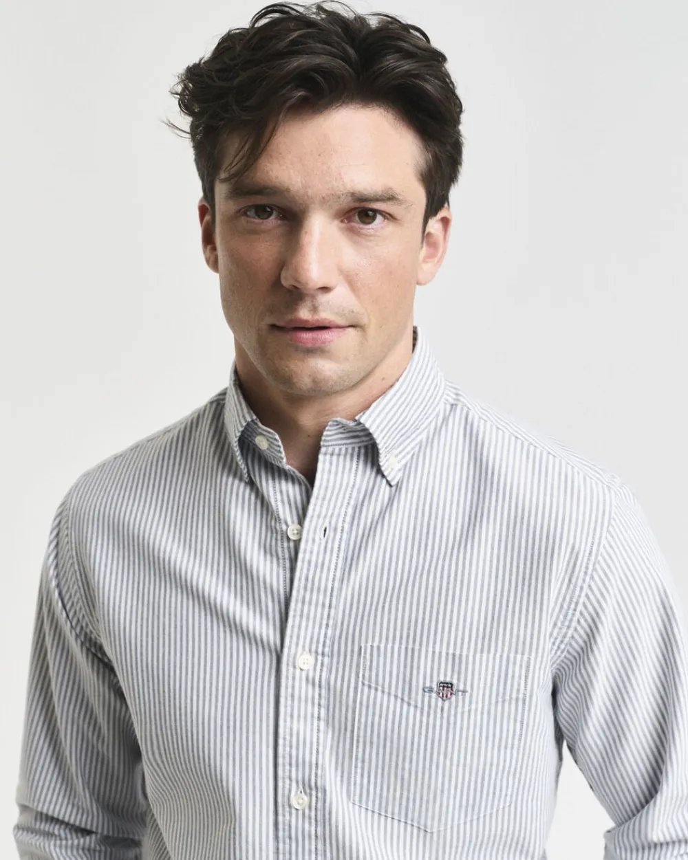 REG CLASSIC OXFORD STRIPE SHIRT>Gant New