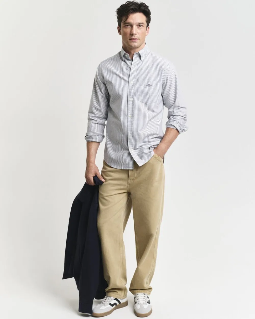 REG CLASSIC OXFORD STRIPE SHIRT>Gant New