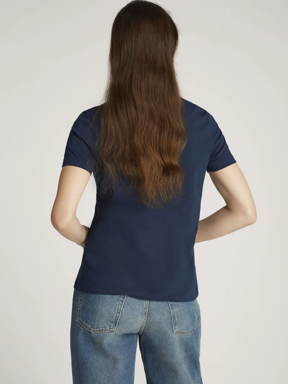 Dame Tommy Hilfiger REG CORP LOGO C-NK SS