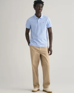 Gant REG SHIELD SS PIQUE POLO Capri blue New