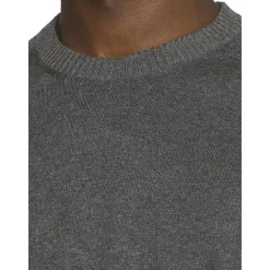 Knowledge Cotton Apparel Regular merino knit crew neck - RWS Grå