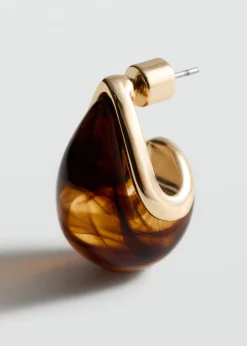 Dame MANGO Resin drop earrings