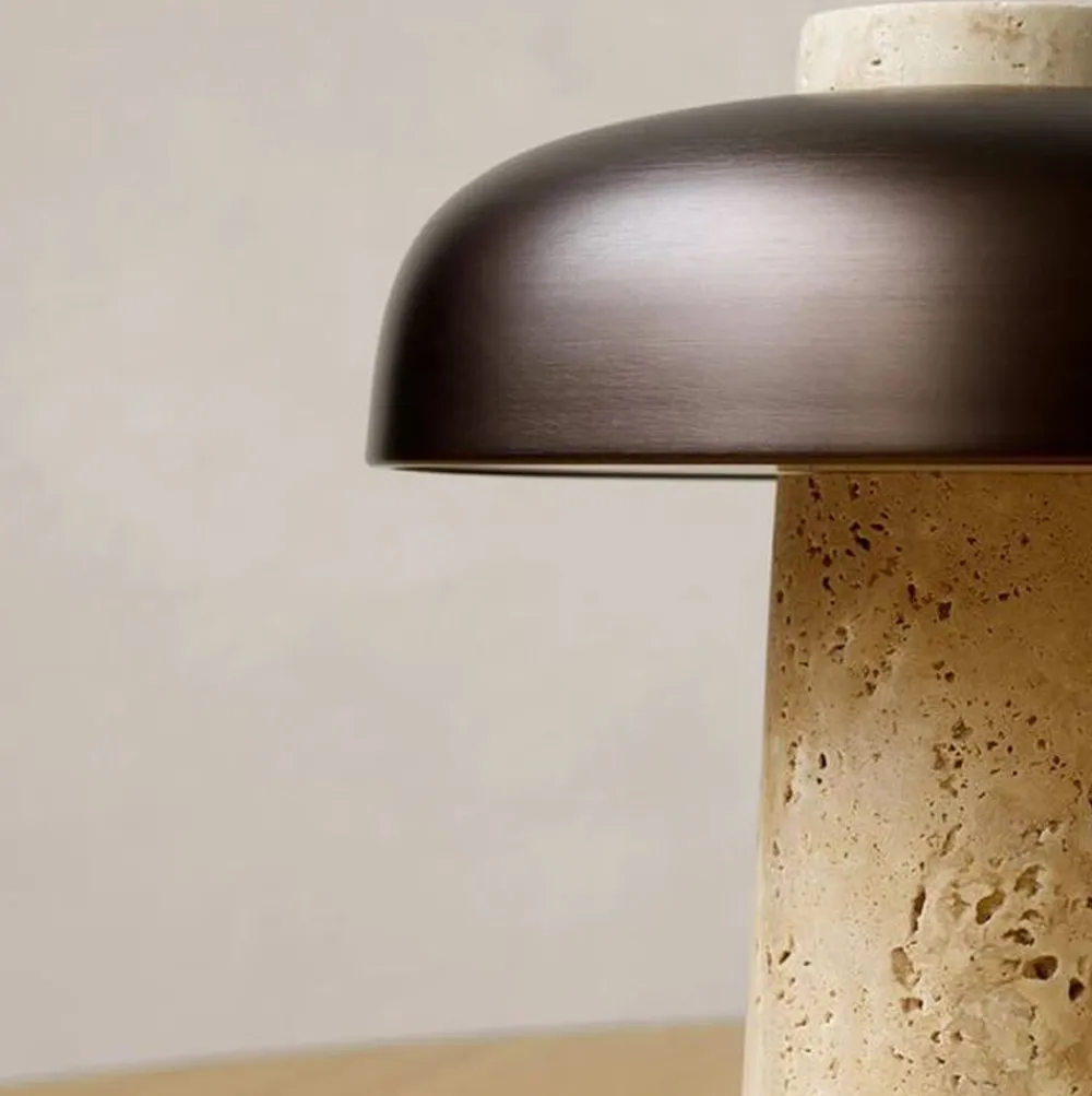 Reverse, Table Lamp, Travertine, Br>Audo Copenhagen Discount