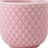 Lyngby Porcelæn Rhombe Color Æggebærger Ø5 cm rosa