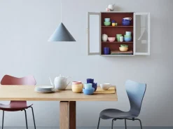 Lyngby Porcelæn Rhombe Color Æggebærger Ø5 cm rosa