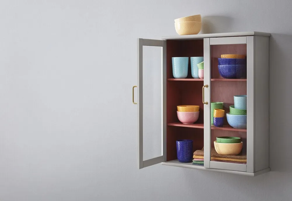 Lyngby Porcelæn Rhombe Color Skål Ø13 cm mørk blå porcelæn