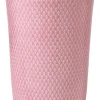 Lyngby Porcelæn Rhombe Color Vase H20 rosa porcelæn