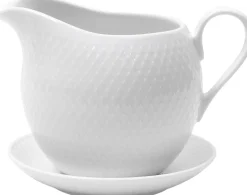 Lyngby Porcelæn Rhombe Saucekande 67 cl hvid porcelæn Online