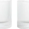 Ferm Living Ripple Tumbler Glasses - Set of 2 - Clear