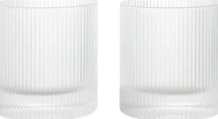 Ferm Living Ripple Tumbler Glasses - Set of 2 - Clear