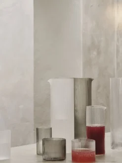 Ferm Living Ripple Water Jug - Frosted