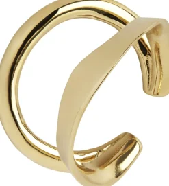 Maria Black Ripples Earcuff Gold New