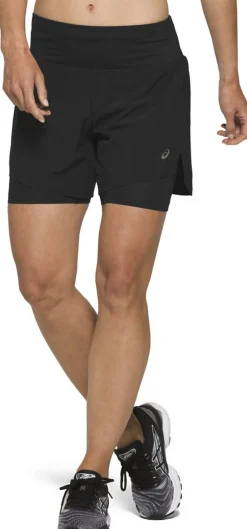 Asics Road 5,5" 2-i-1 løbeshorts Sort Discount