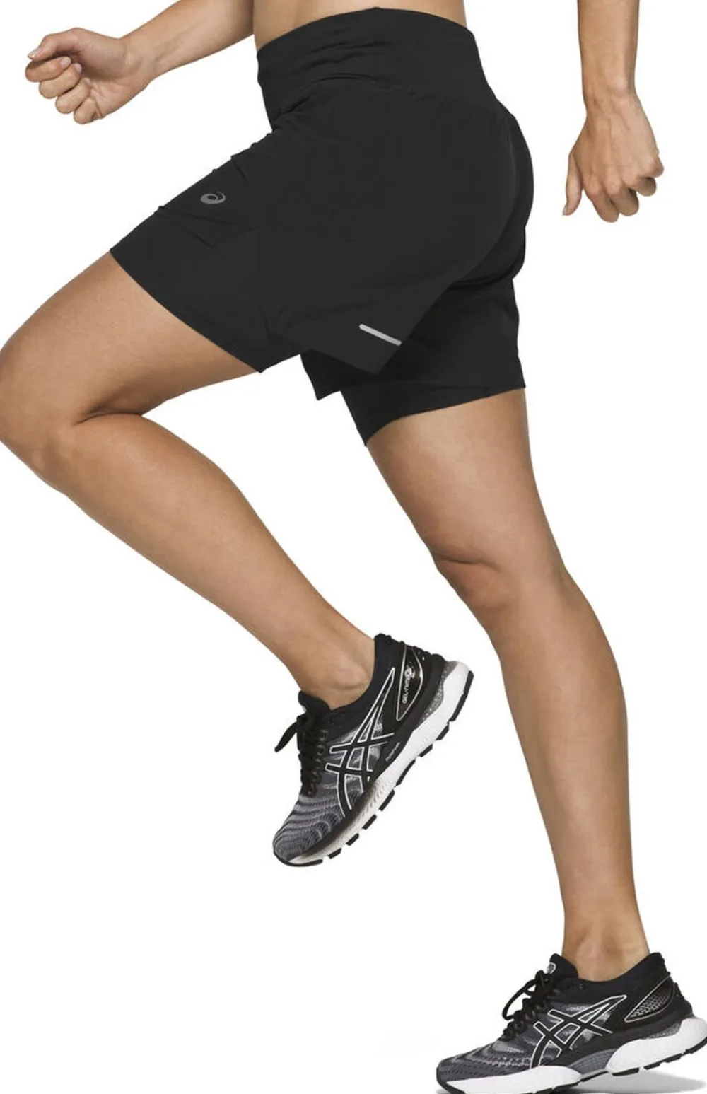 Asics Road 5,5" 2-i-1 løbeshorts Sort Discount