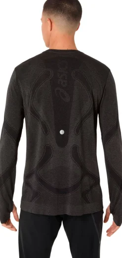 Asics Road Seamless Langærmet Løbe T-shirt Sort Discount