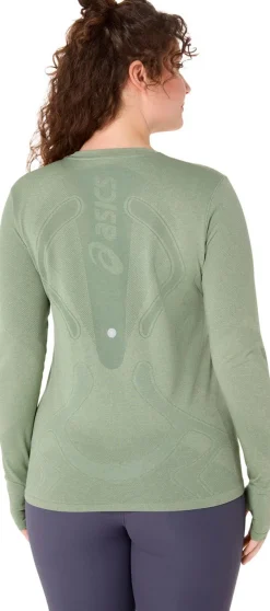 Asics Road Seamless Løbe Langærmet Gr&oslash;n New