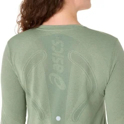Asics Road Seamless Løbe Langærmet Gr&oslash;n New