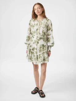 Neo Noir Roberta Flower Flow Dress Sage green Discount