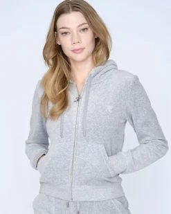 Robertson Classic Velour Zip Trough Hoodie><noscript><img width=