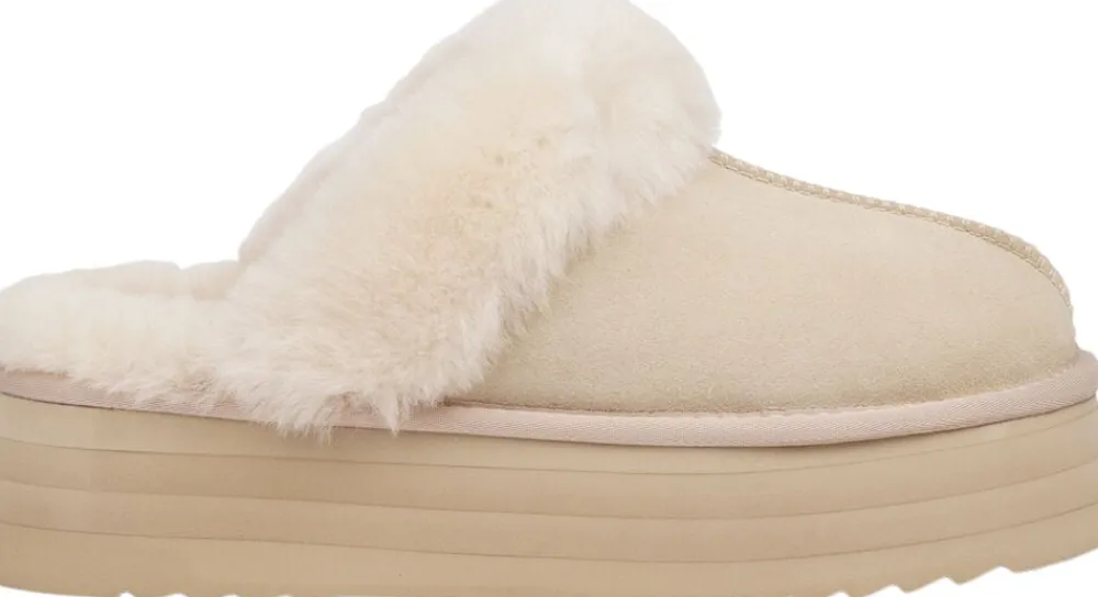 ROBSON - SILK COW SUEDE MULES WITH SHEARLING>Lovelies New
