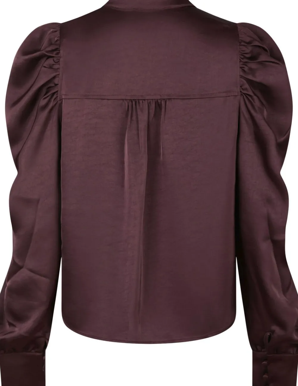 Neo Noir Rosslyn Heavy Sateen Blouse Burgundy Best