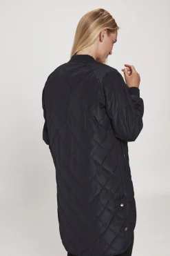 Dame H2O Rubina Quilted lang overgangsjakke