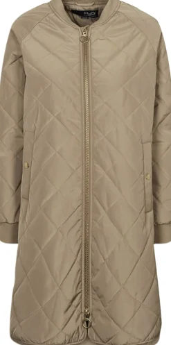 Dame H2O Rubina Quilted lang overgangsjakke