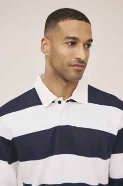 Magasin du Nord Collection Rugby 1 Polo - GOTS Navy blazer / star white stripe Sale