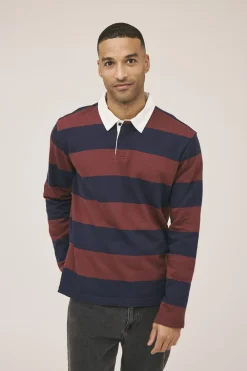 Magasin du Nord Collection Rugby 1 Polo - GOTS Navy blazer / andorra stripe New
