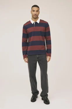 Magasin du Nord Collection Rugby 1 Polo - GOTS Navy blazer / andorra stripe New